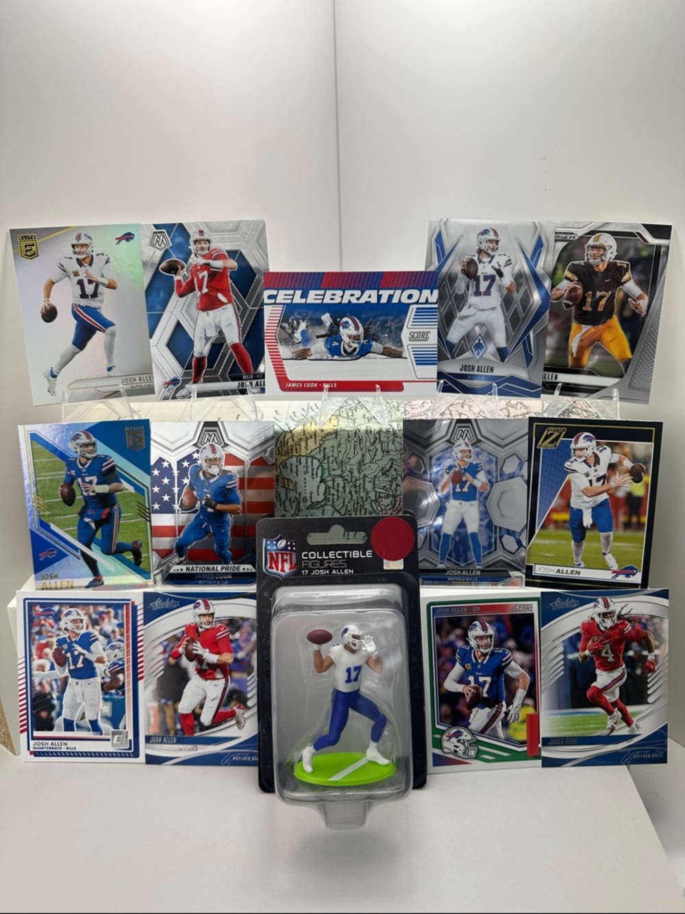 Josh Allen Bills Mini-Figure w/ James Cook + Lot of 13